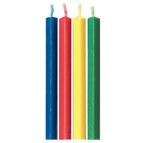 WILTON - Rainbow Triangle Relite Trick Sparkler Candles - 9 Candles For Cheap