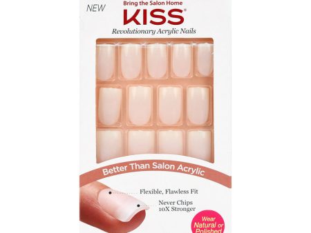 KISS - Salon Acrylic Natural Nails Euphoria - 1 Pack Online Sale