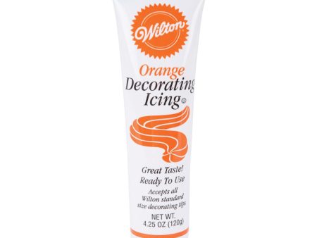 WILTON - Orange Decorating Icing Tube - 4.25 oz. (120 g) Discount