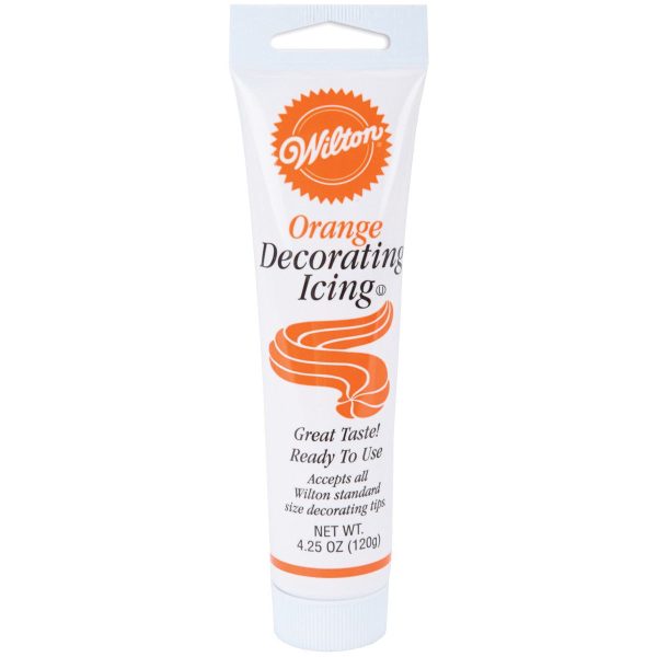 WILTON - Orange Decorating Icing Tube - 4.25 oz. (120 g) Discount