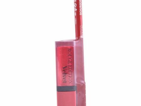 2 in 1 lip and eye liner Rouge Bourjois Rouge Edition Velvet (2 pcs) For Discount