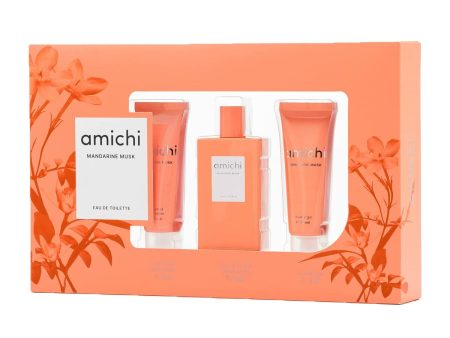 Women s Perfume Set Amichi Mandarine Musk 3 Pieces Supply