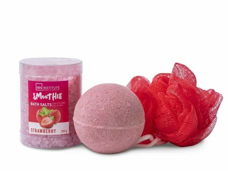 Bath Set IDC Institute Smoothie 3 Pieces Strawberry For Cheap