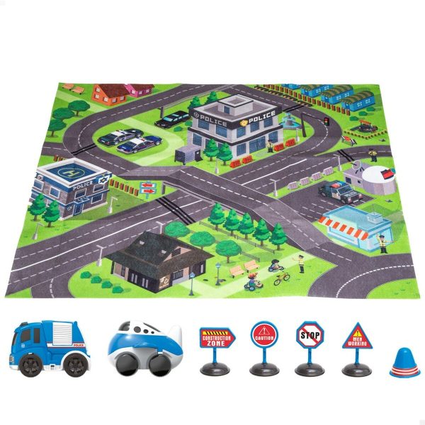 Play mat Speed & Go Accessories Cars Road Cloth Plastic (6 Units) Online Sale