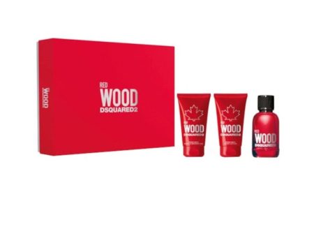 Women s Perfume Set Dsquared2 Red Wood 3 Pieces For Cheap