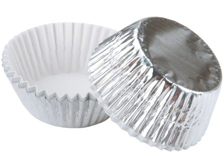 WILTON - Silver Foil Standard Baking Cups - 24 Cups For Cheap