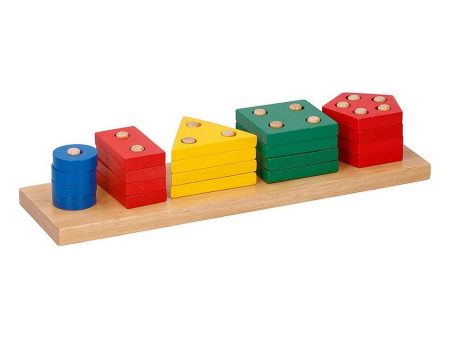 Building Blocks Game 20 Pieces 1,4 x 8,6 x 31 cm Wood Hot on Sale