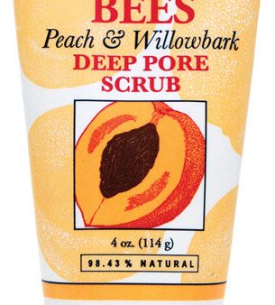 BURT S BEES - Deep Pore Scrub Peach and Willowbark - 4 oz. (114 g) Online now