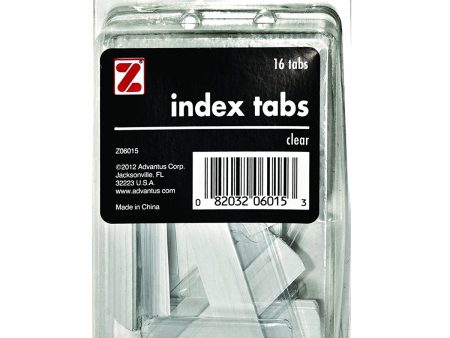 ADVANTUS - Self Adhesive Index Tabs with Inserts Clear - 16 Tabs Online