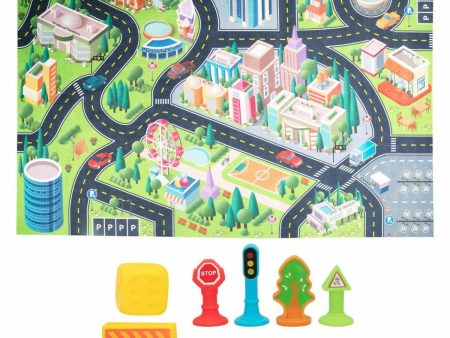 Play mat Colorbaby City Plastic (2 Units) Online Hot Sale