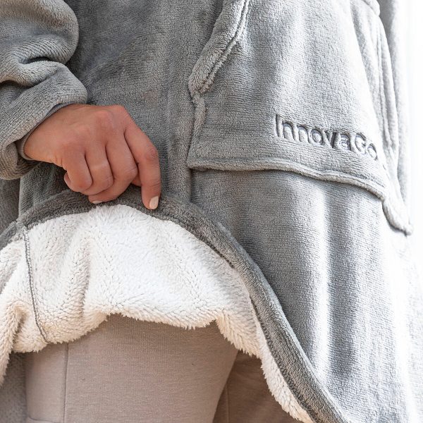 Oversized Sweatshirt Blanket with Fleece Lining Swug InnovaGoods Online Hot Sale