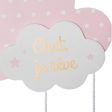 Cot Mobile Atmosphera Clouds Pink MDF Wood Online now