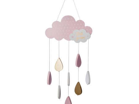 Cot Mobile Atmosphera Clouds Pink MDF Wood Online now